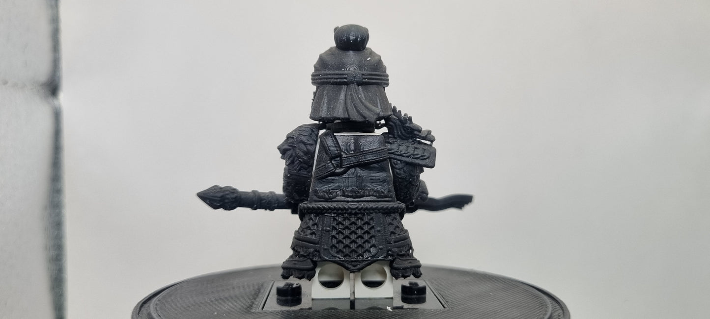 Building toy custom 3D printed Chinese warrior 2
