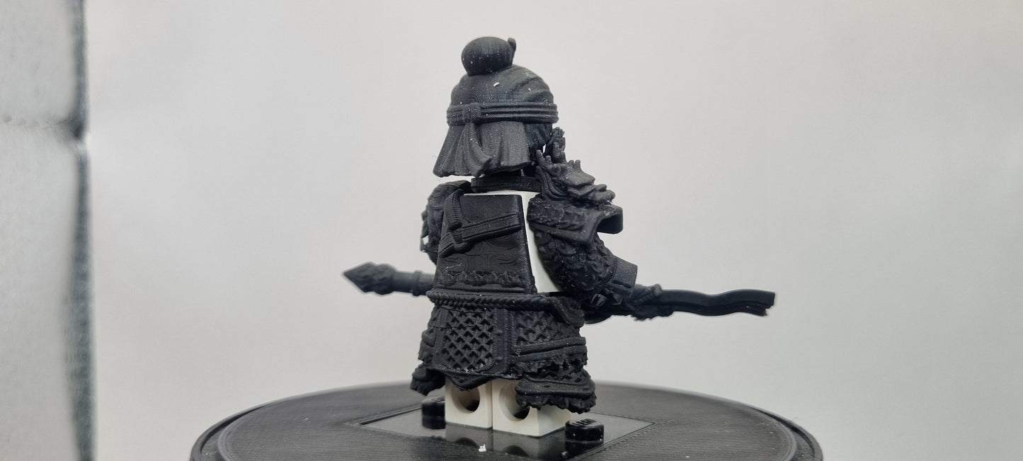 Building toy custom 3D printed Chinese warrior 2
