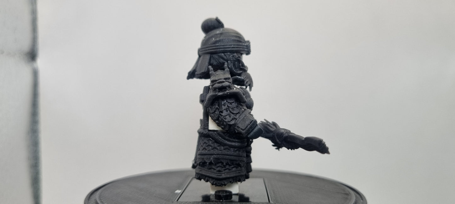 Building toy custom 3D printed Chinese warrior 2