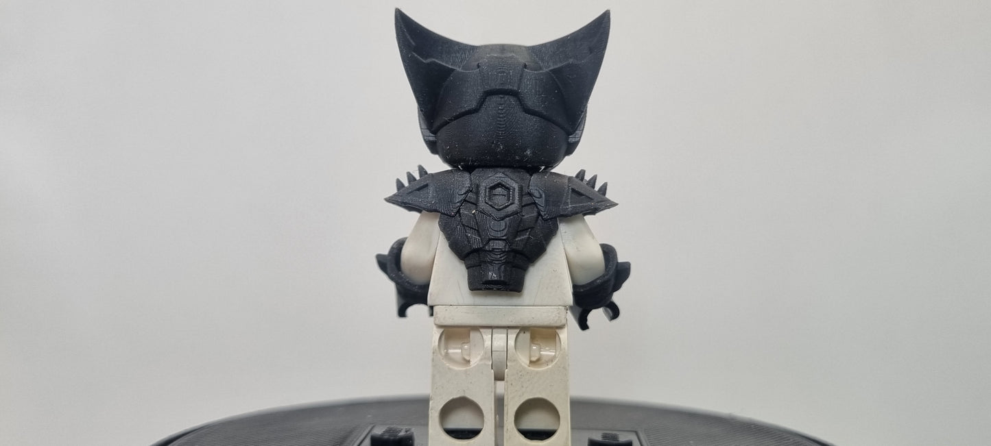 Building toy custom 3D printed armored cat with little robot friend!