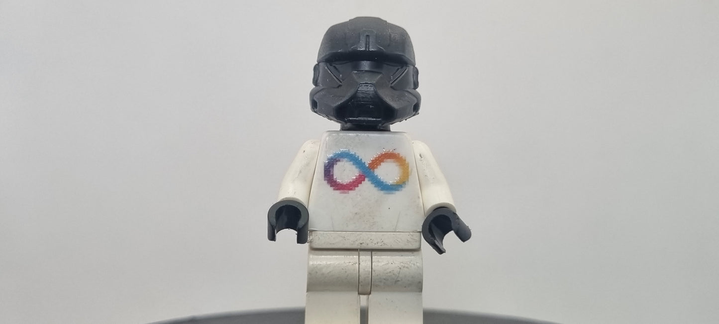 Building toy custom 3D printed democracy fighter helmet 1!
