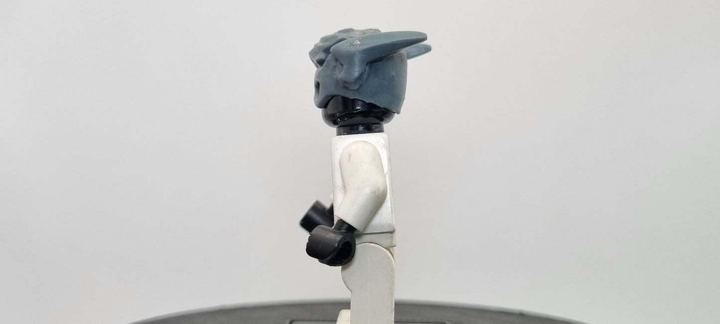 Building toy custom 3D printed super hero super fast hero runner with red hair by latofigs