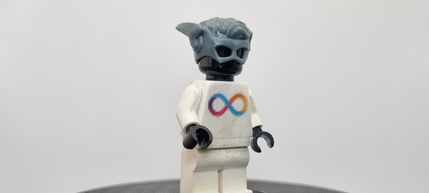 Building toy custom 3D printed super hero super fast hero runner with red hair by latofigs