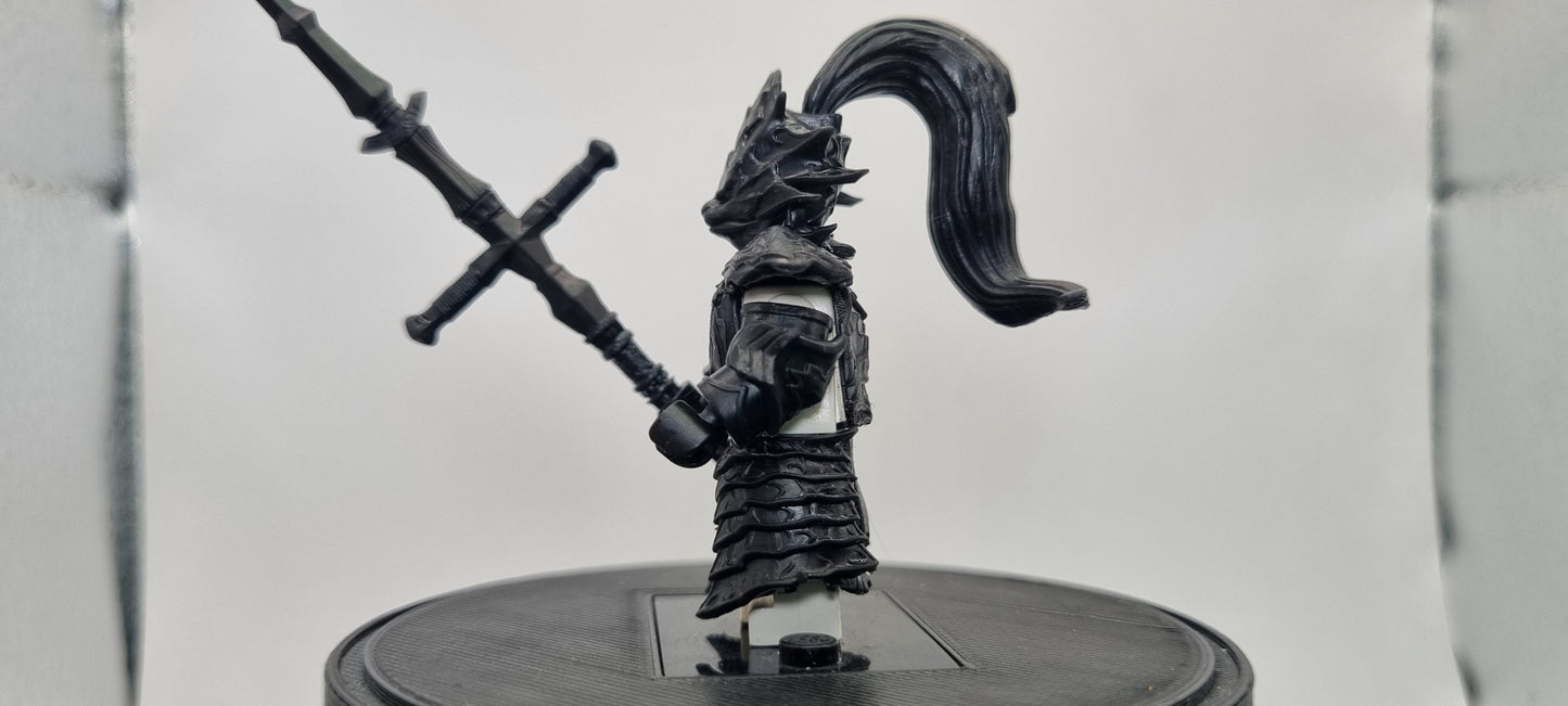Building toy custom 3D printed fighter of the dark dragon fighter boss!