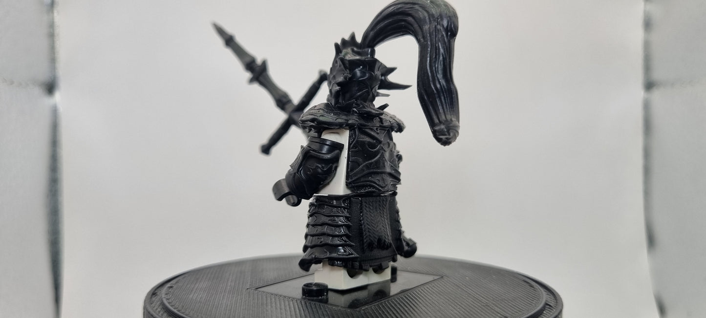 Building toy custom 3D printed fighter of the dark dragon fighter boss!