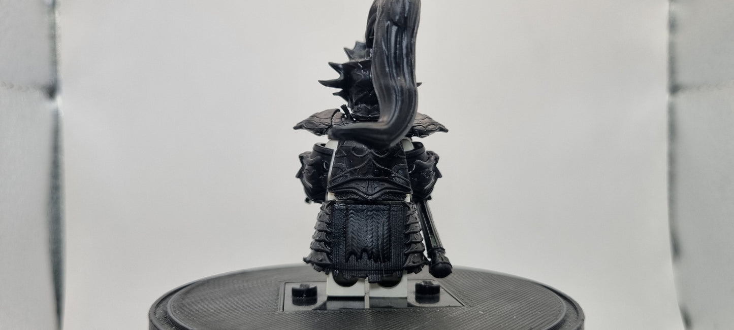 Building toy custom 3D printed fighter of the dark dragon fighter boss!