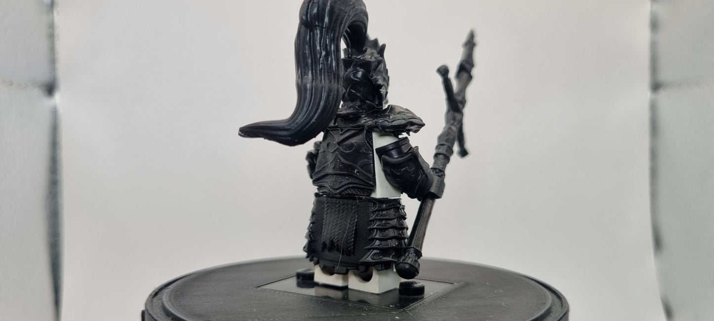 Building toy custom 3D printed fighter of the dark dragon fighter boss!