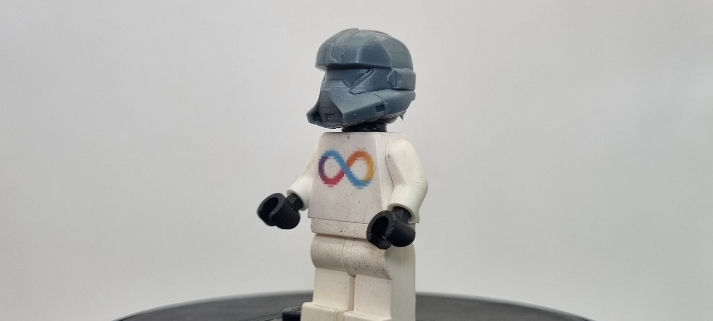 Building toy custom 3D printed democracy fighter helmet 1! Printed in 12k high resolution resin!