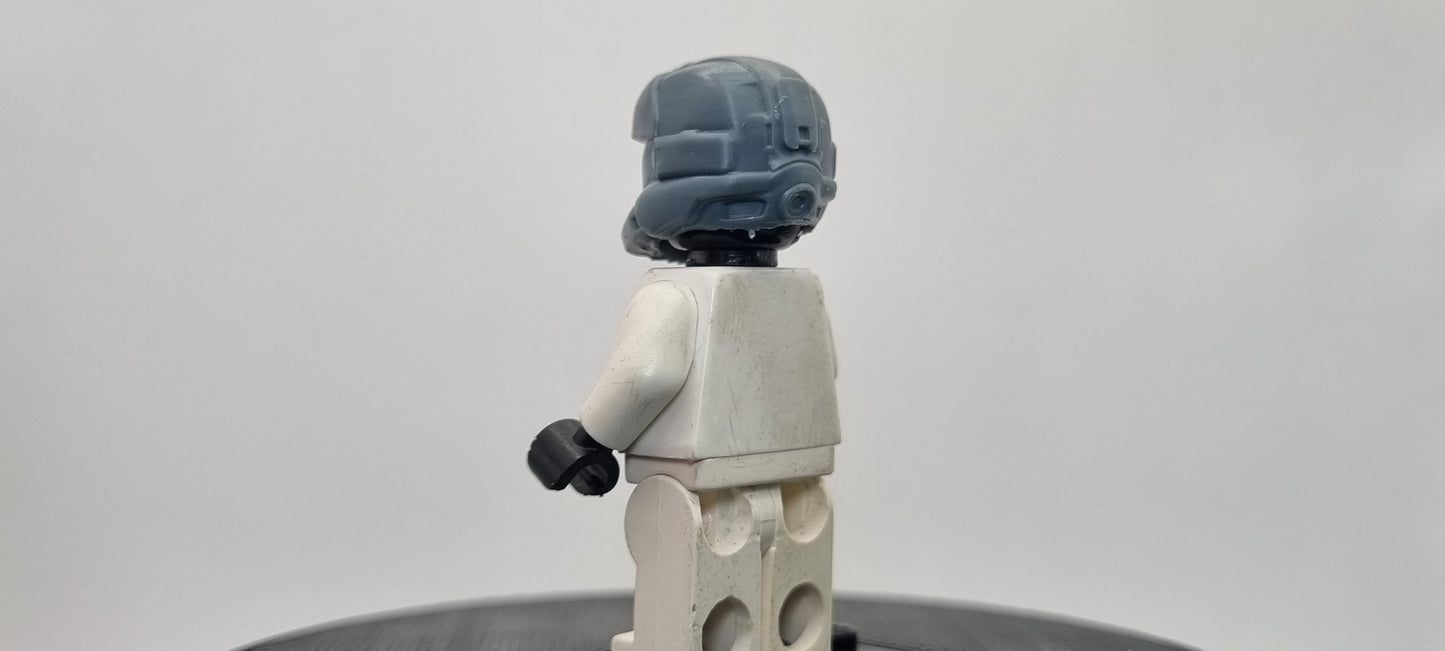 Building toy custom 3D printed democracy fighter helmet 1! Printed in 12k high resolution resin!