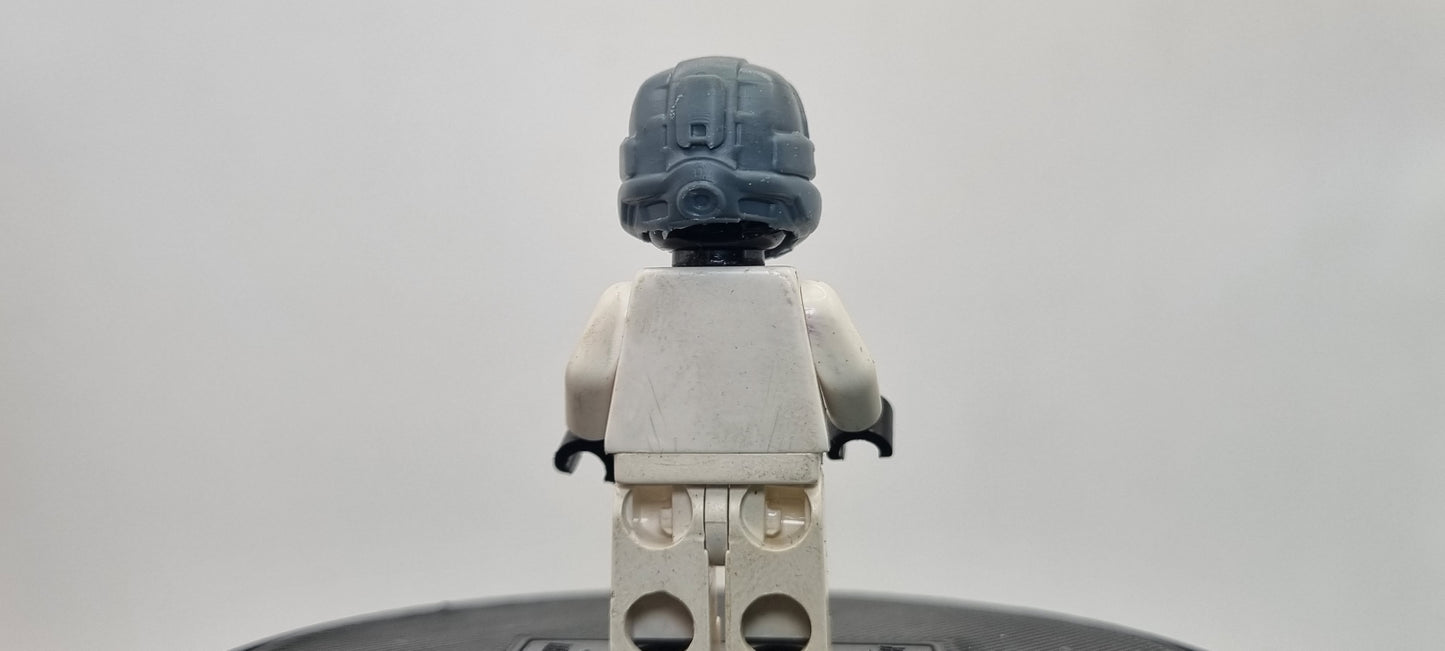 Building toy custom 3D printed democracy fighter helmet 1! Printed in 12k high resolution resin!