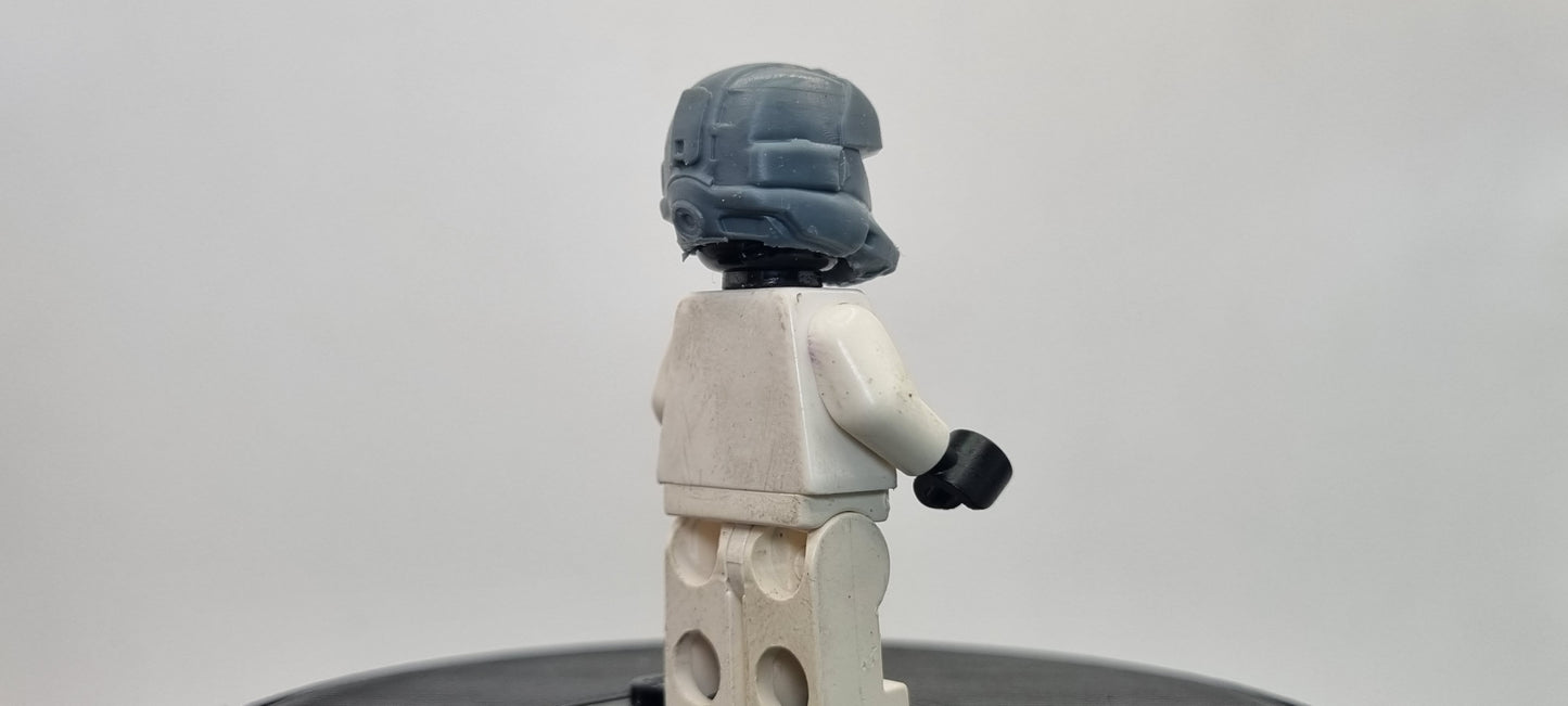 Building toy custom 3D printed democracy fighter helmet 1! Printed in 12k high resolution resin!
