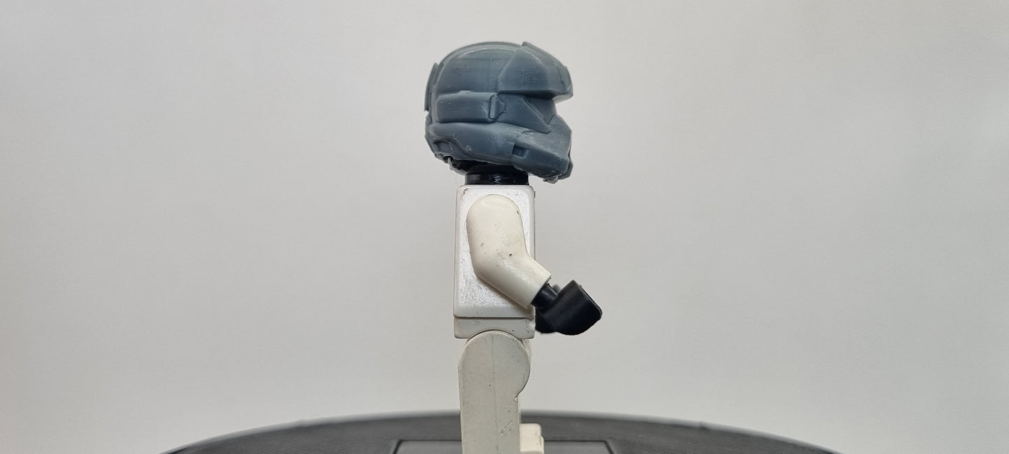 Building toy custom 3D printed democracy fighter helmet 1! Printed in 12k high resolution resin!