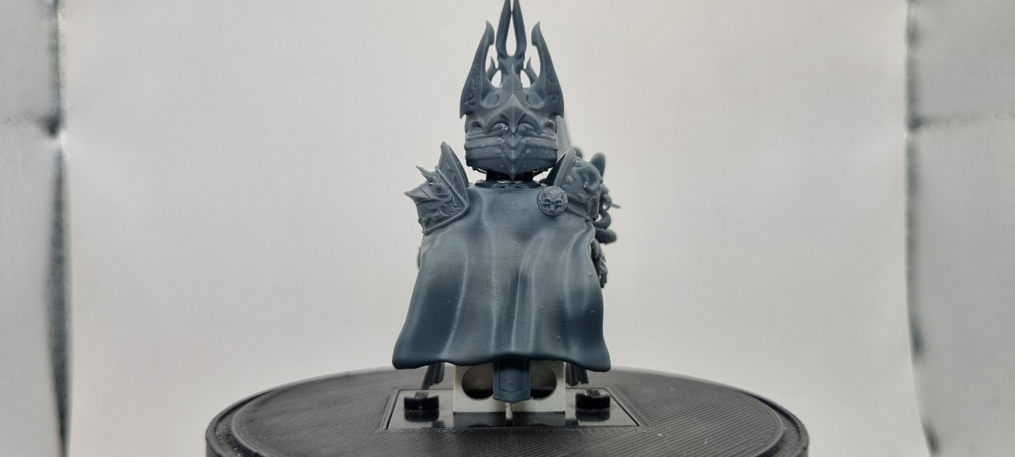 Building toy custom 3D printed wow female frost queen. Printed in 12k high resolution resin!
