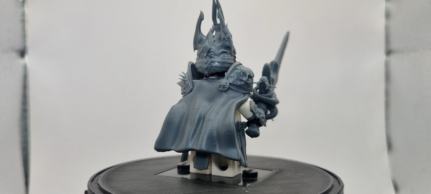 Building toy custom 3D printed wow female frost queen. Printed in 12k high resolution resin!