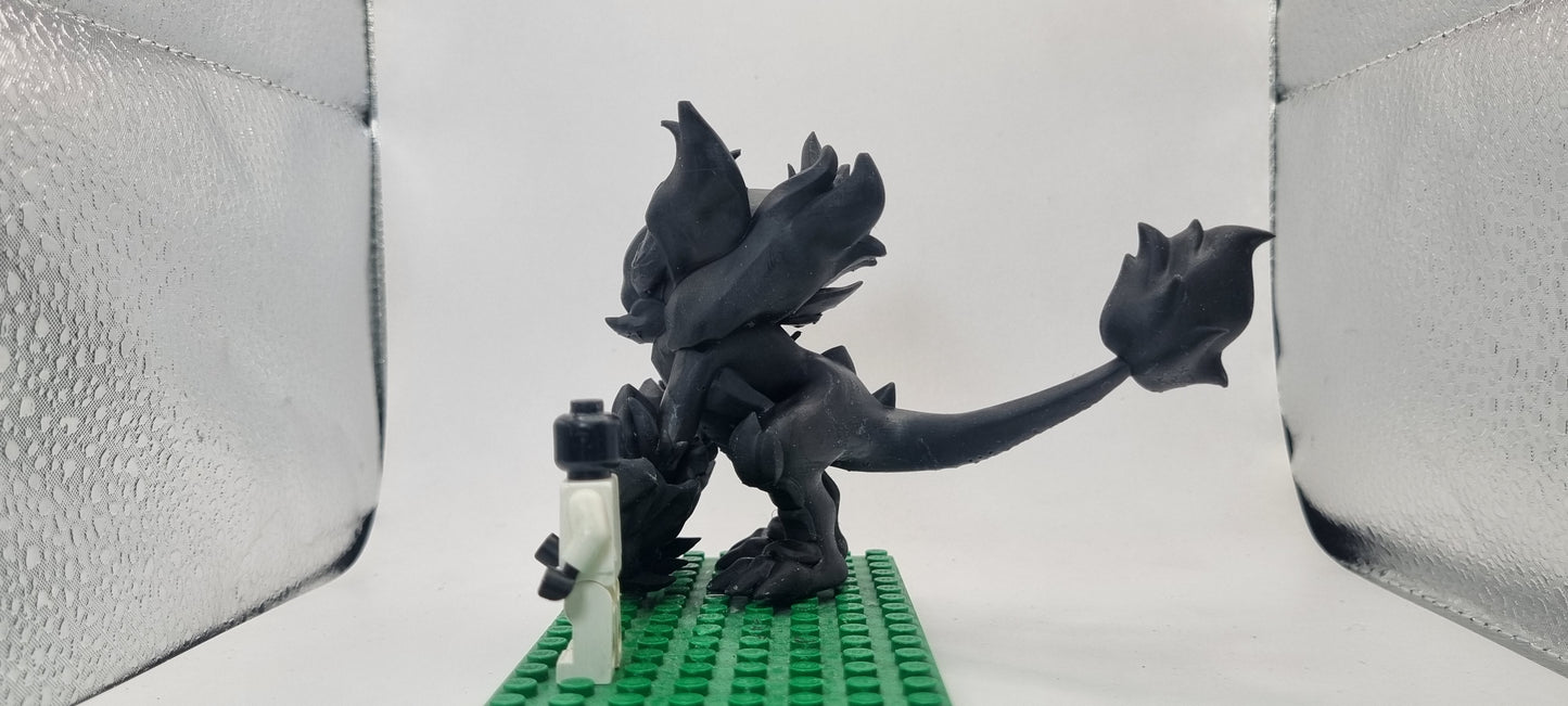 Building toy custom 3D printed knock off animals to catch big flame dude!