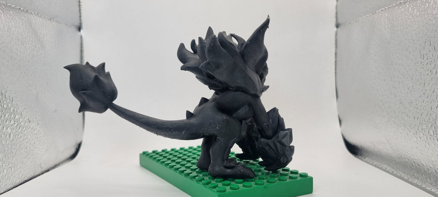 Building toy custom 3D printed knock off animals to catch big flame dude!