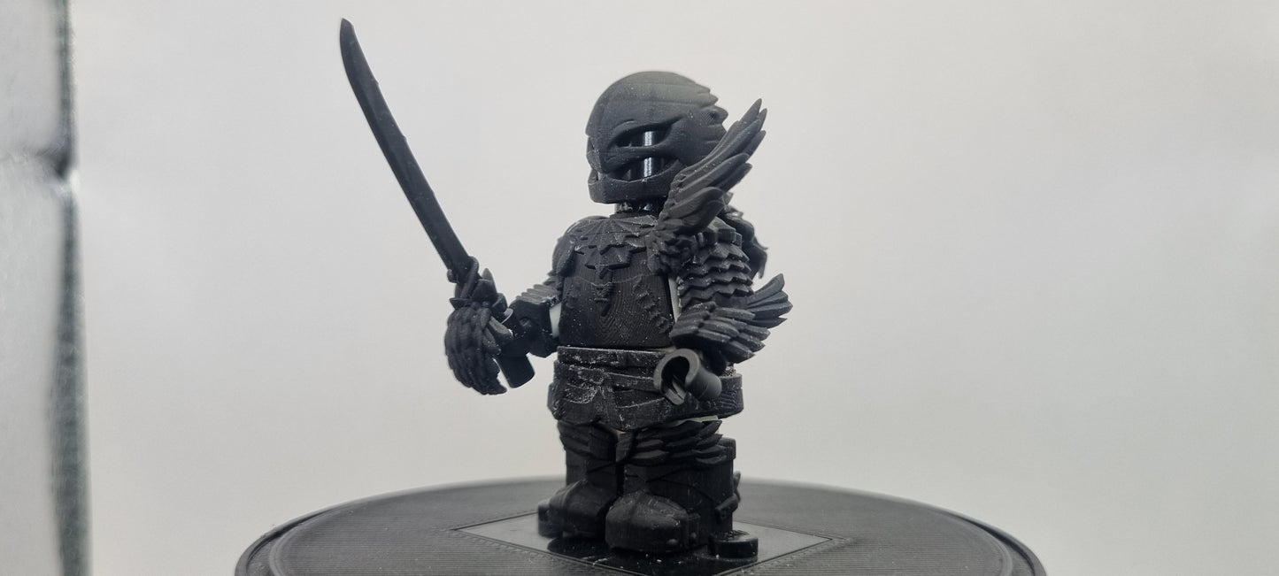 Building toy custom 3D printed winged dog warrior friend!
