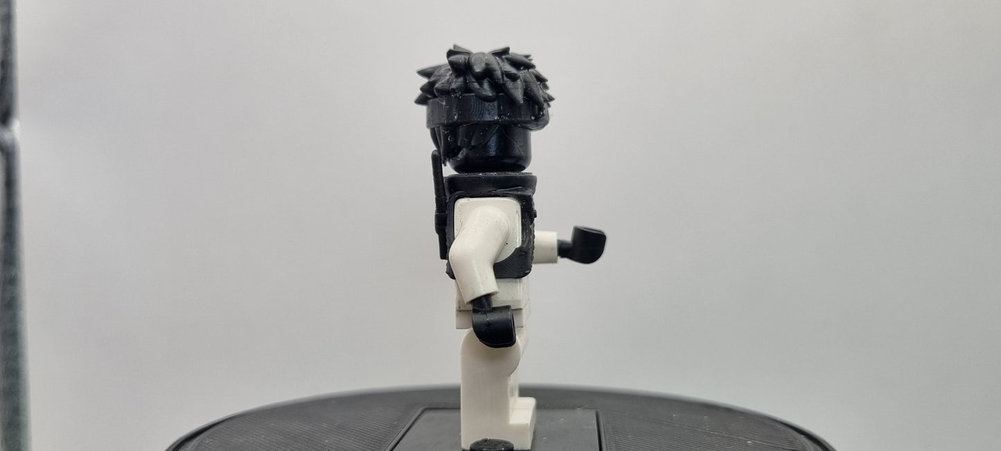 Building toy custom 3D printed ninja who died early!