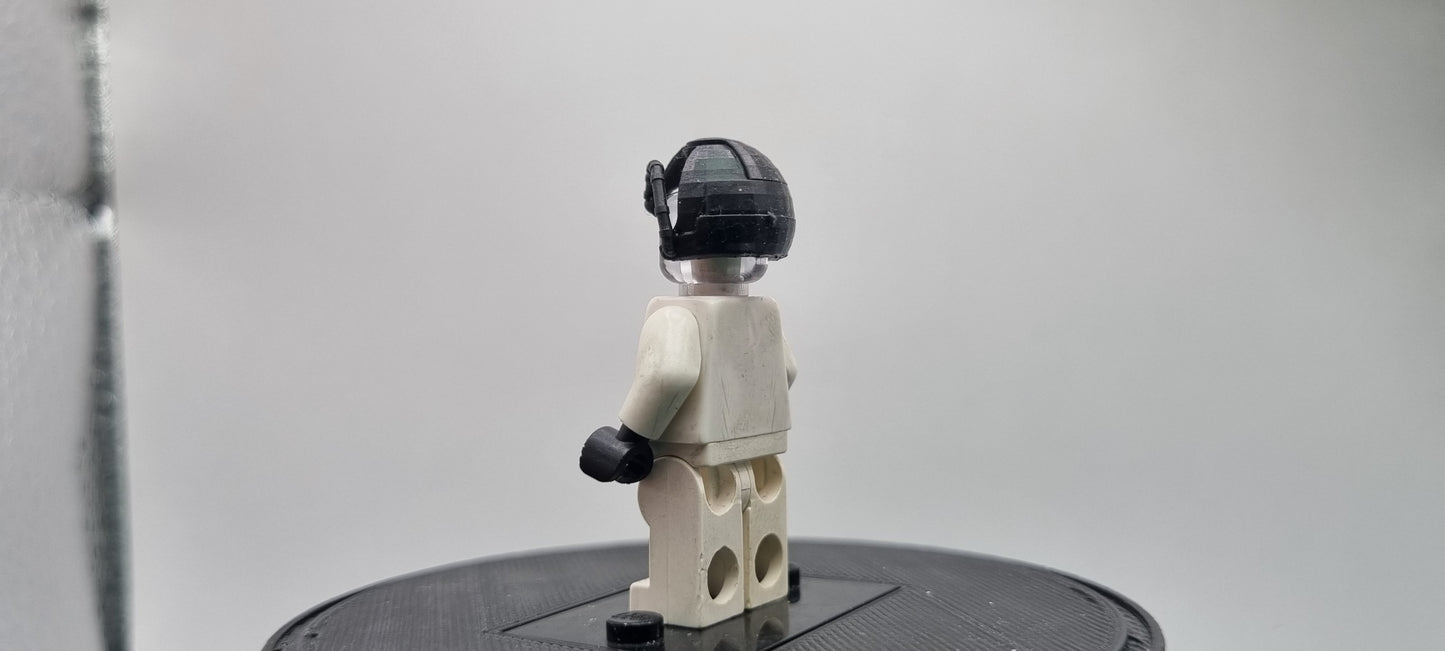Building toy custom 3D printed superhero in wheelchair head device!