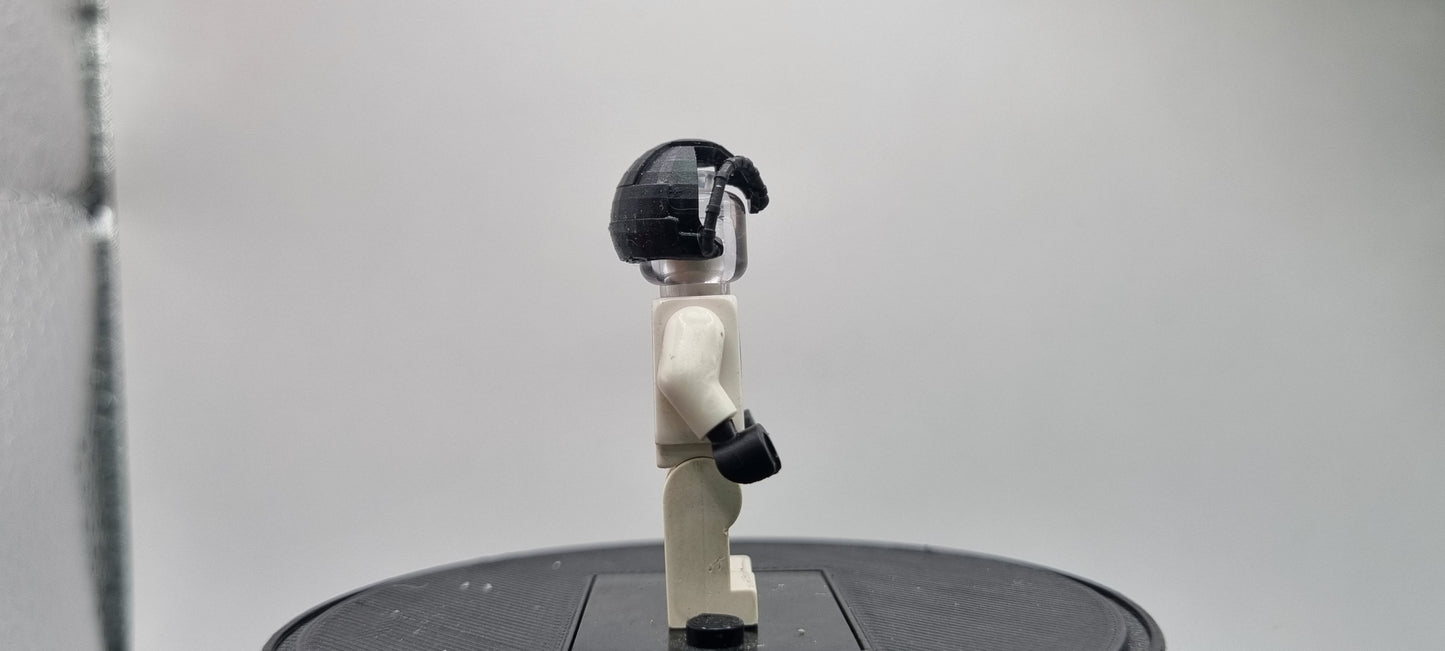 Building toy custom 3D printed superhero in wheelchair head device!
