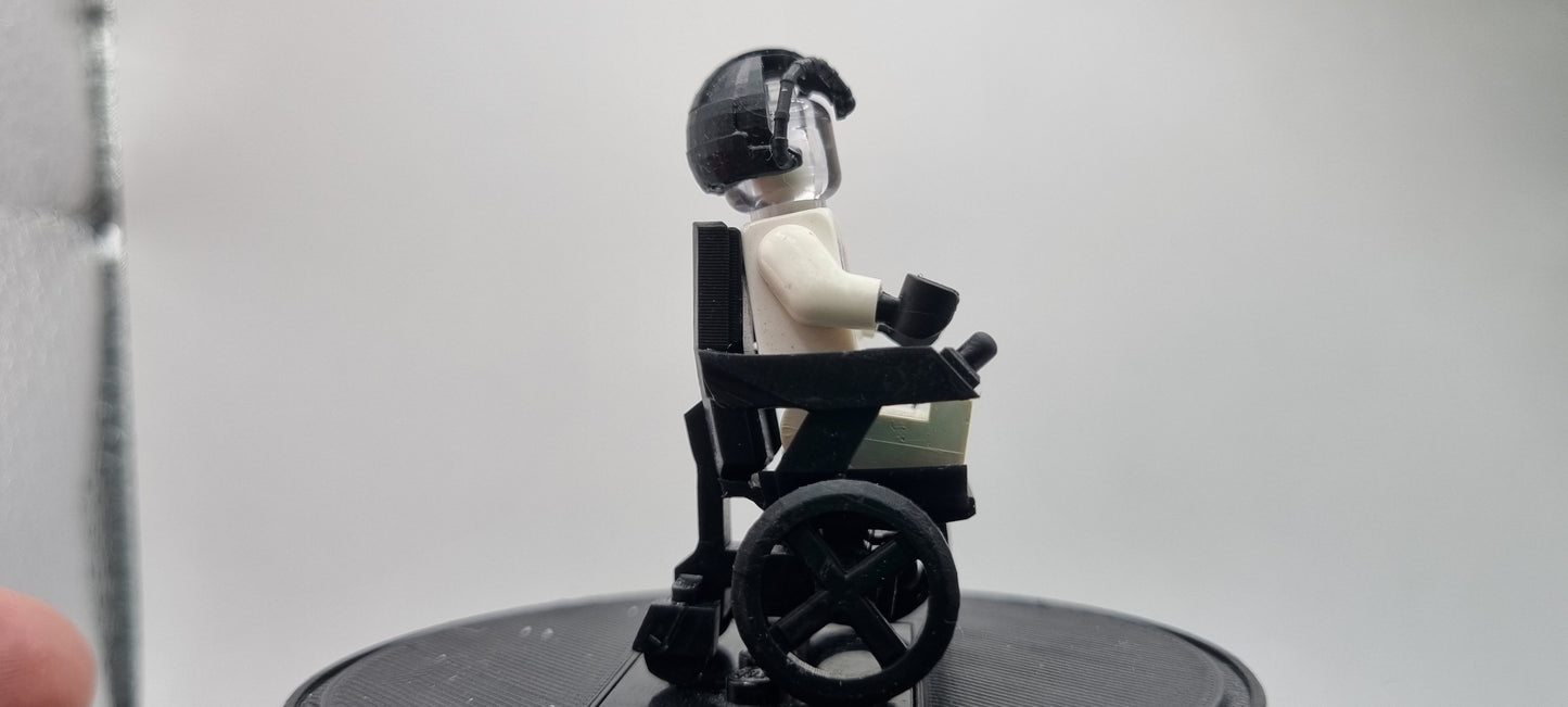 Building toy custom 3D printed superhero in wheelchair!
