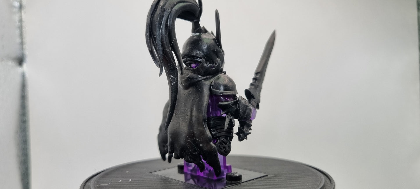 Building toy custom 3D printed the gamer one who controls shadows red knight 3