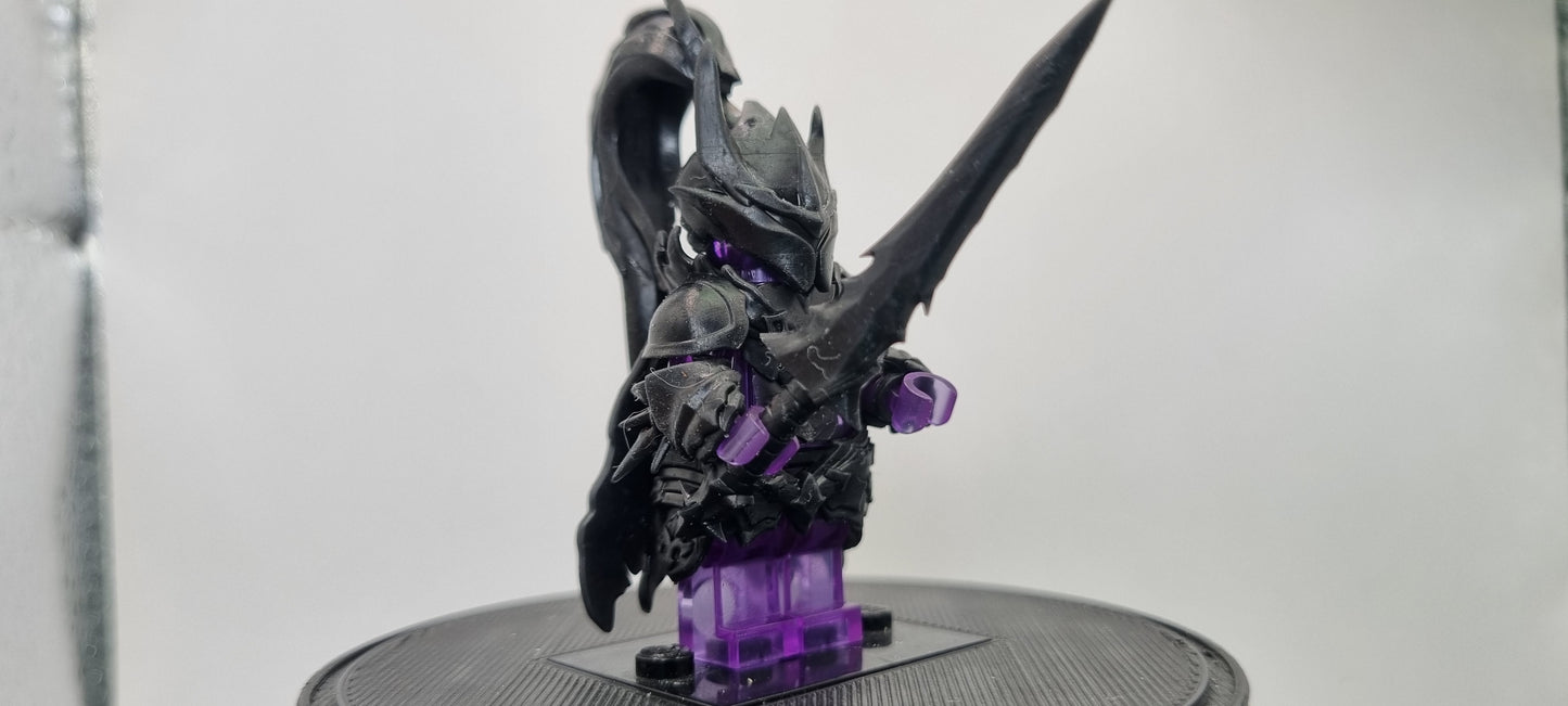 Building toy custom 3D printed the gamer one who controls shadows red knight 3
