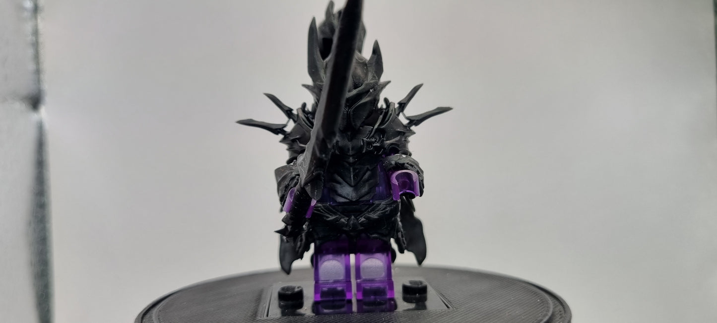 Building toy custom 3D printed the gamer one who controls shadows red knight 2