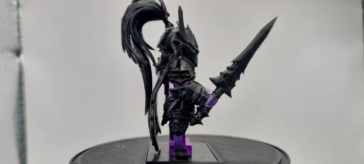 Building toy custom 3D printed the gamer one who controls shadows red knight 2