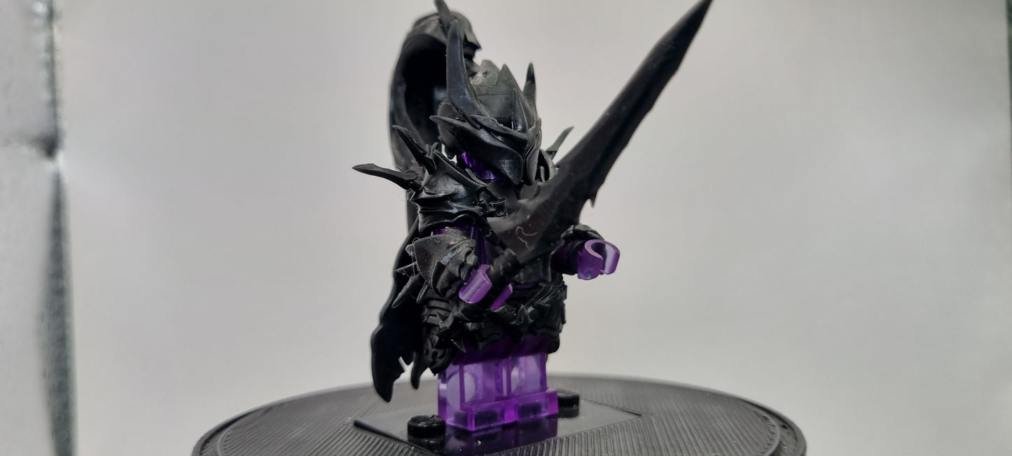 Building toy custom 3D printed the gamer one who controls shadows red knight 2