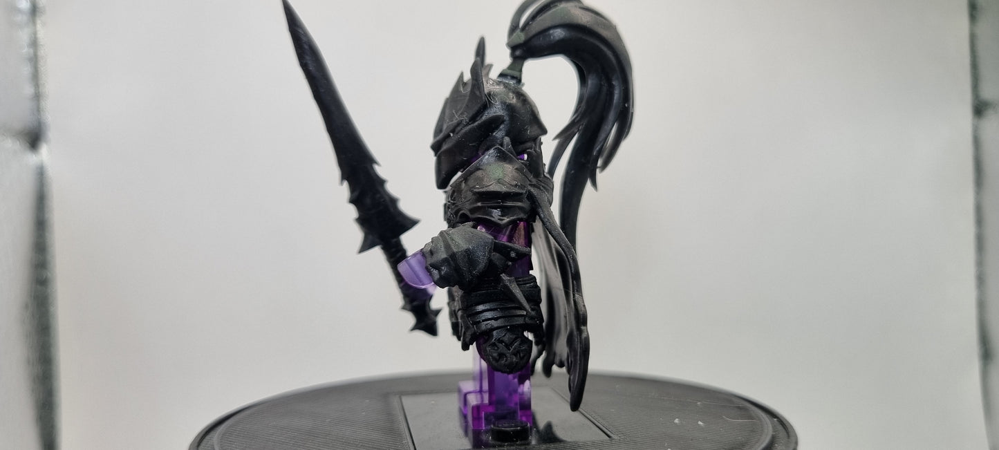 Building toy custom 3D printed the gamer one who controls shadows red knight 1
