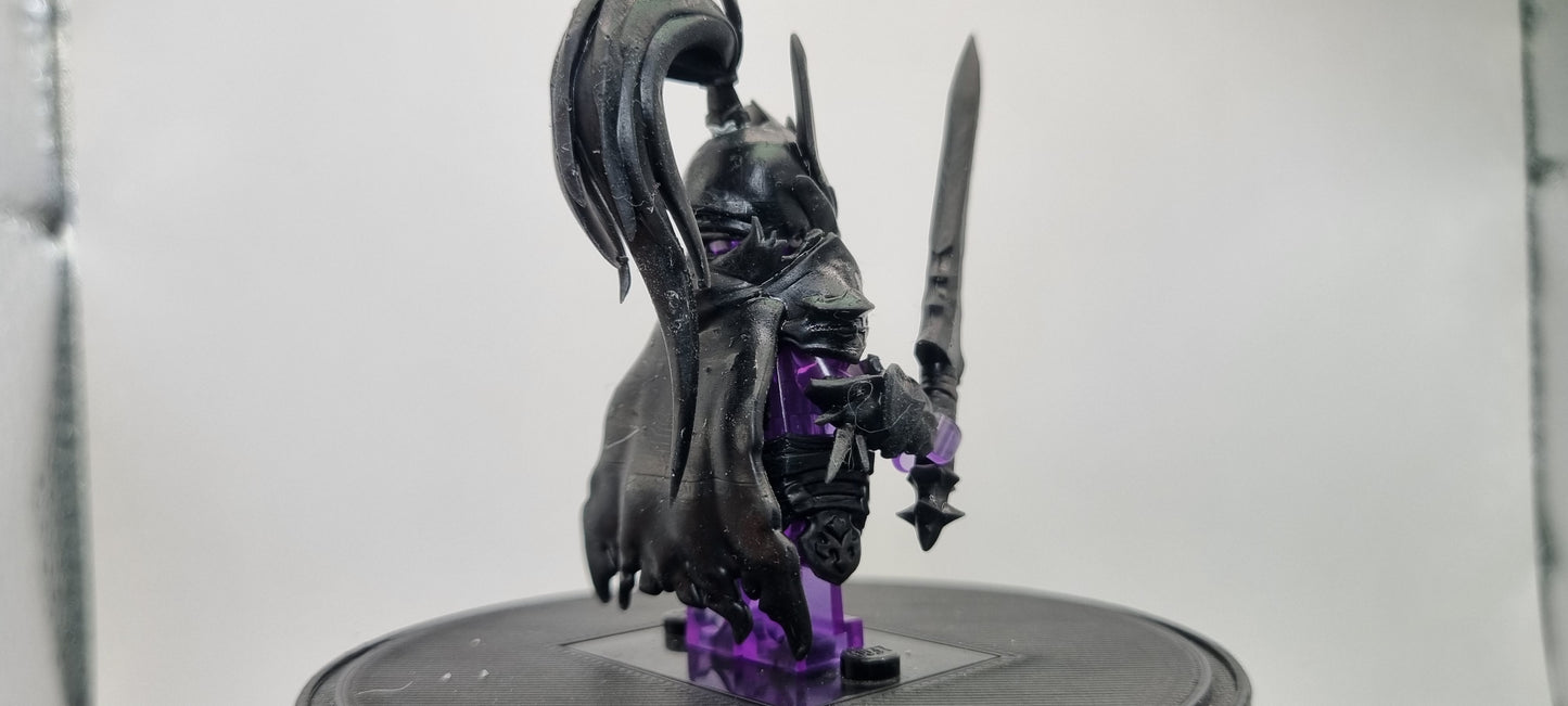 Building toy custom 3D printed the gamer one who controls shadows red knight 1