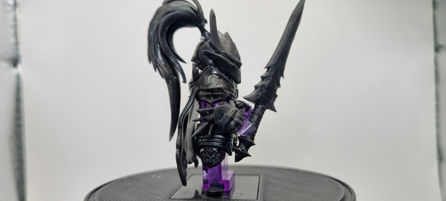 Building toy custom 3D printed the gamer one who controls shadows red knight 1