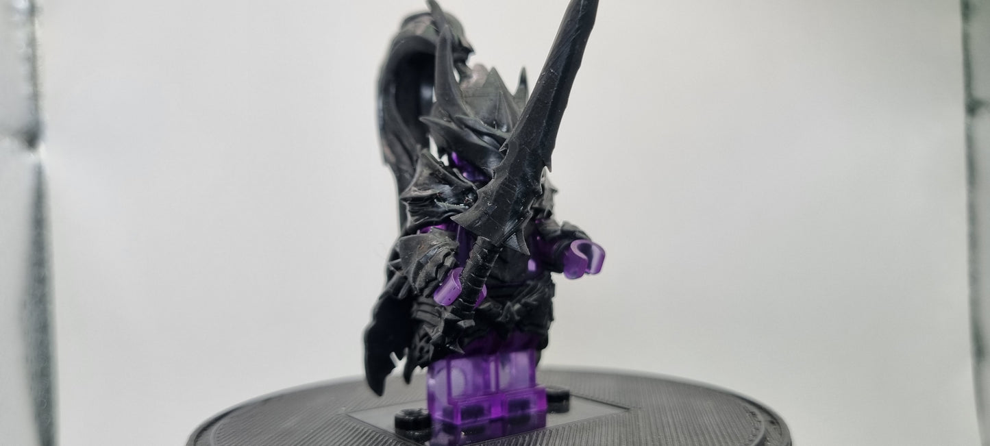 Building toy custom 3D printed the gamer one who controls shadows red knight 1
