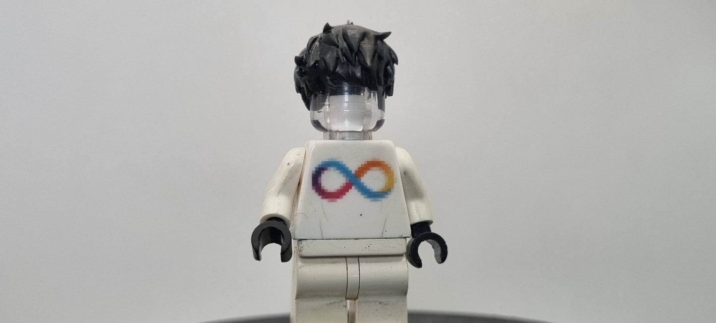 Building toy custom 3D printed the gamer one who controls shadows hair