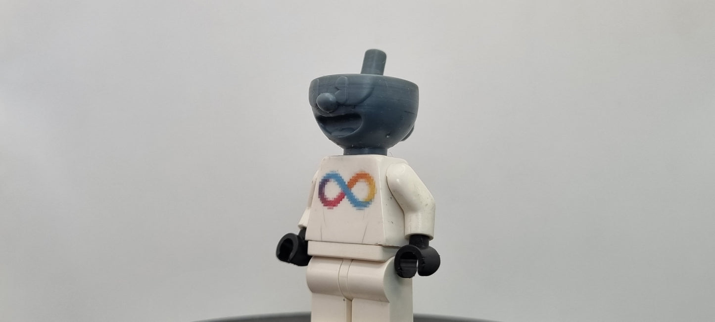 Building toy custom 3D printed beverage head sraight straw printed in 12k resin! 