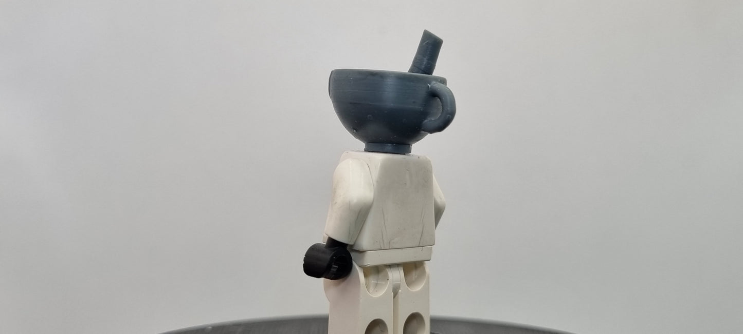Building toy custom 3D printed beverage head sraight straw printed in 12k resin! 