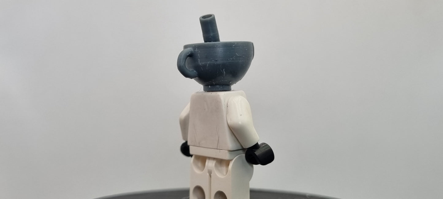 Building toy custom 3D printed beverage head sraight straw printed in 12k resin! 