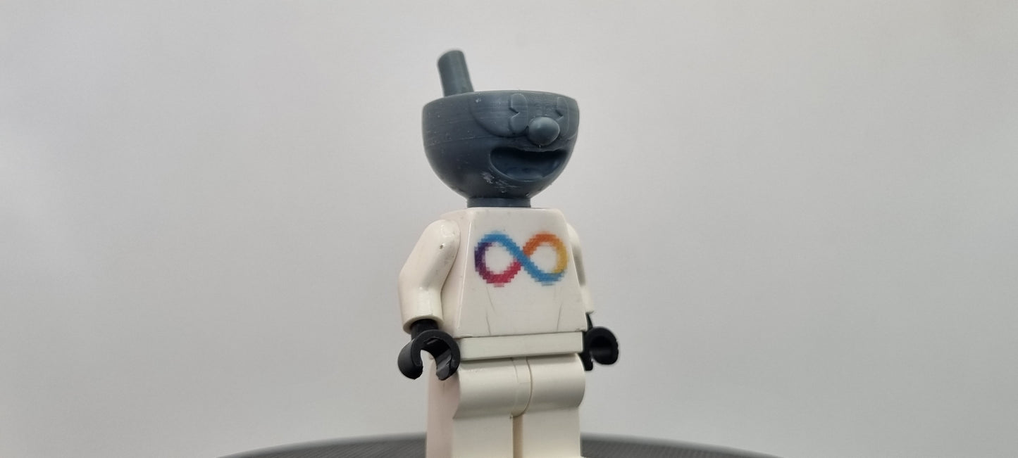 Building toy custom 3D printed beverage head sraight straw printed in 12k resin! 