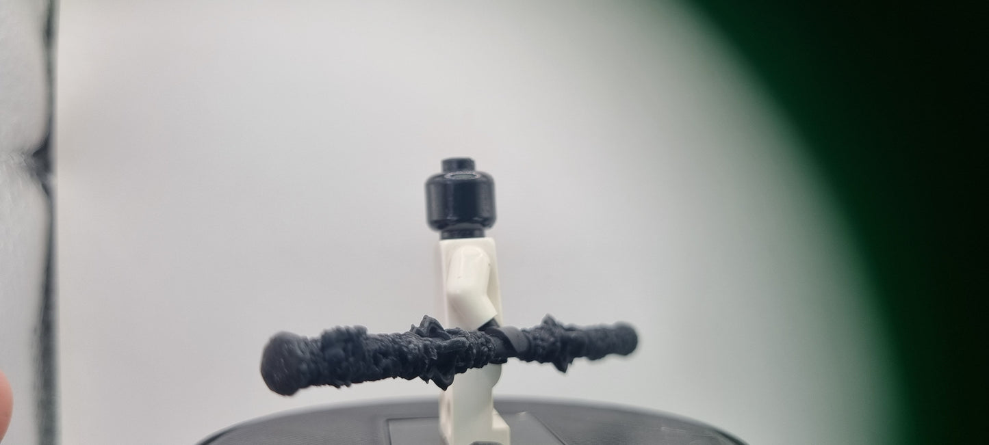 Building toy custom 3D printed monkey king staff