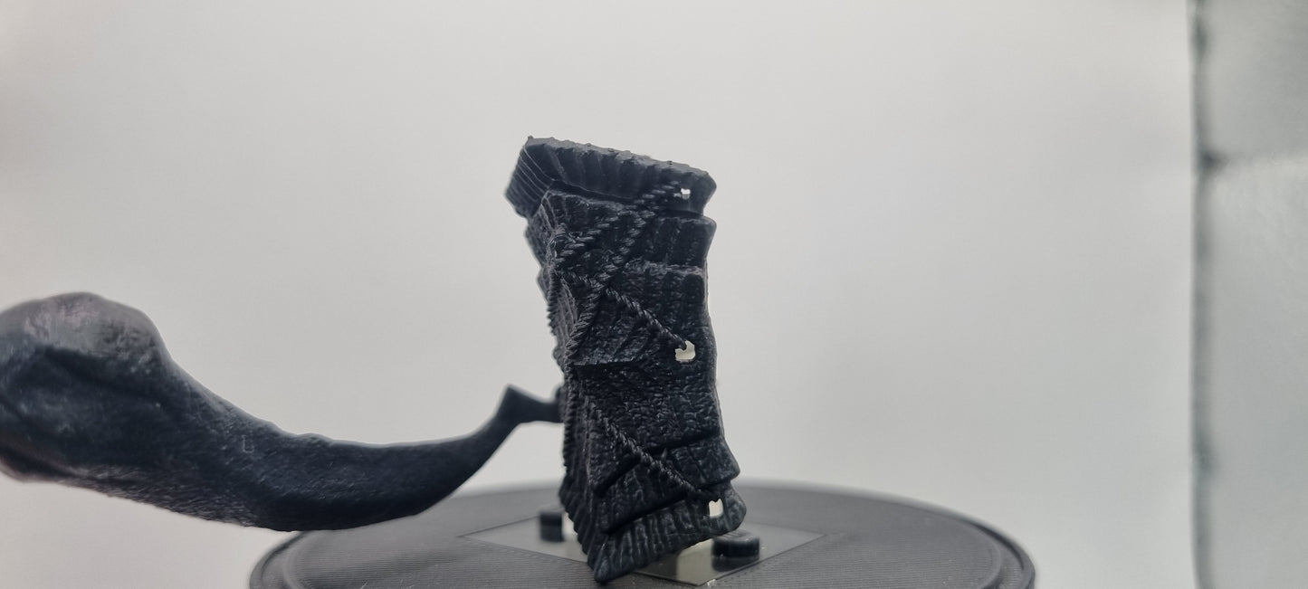 Building toy custom 3D printed rock solid shield and club!