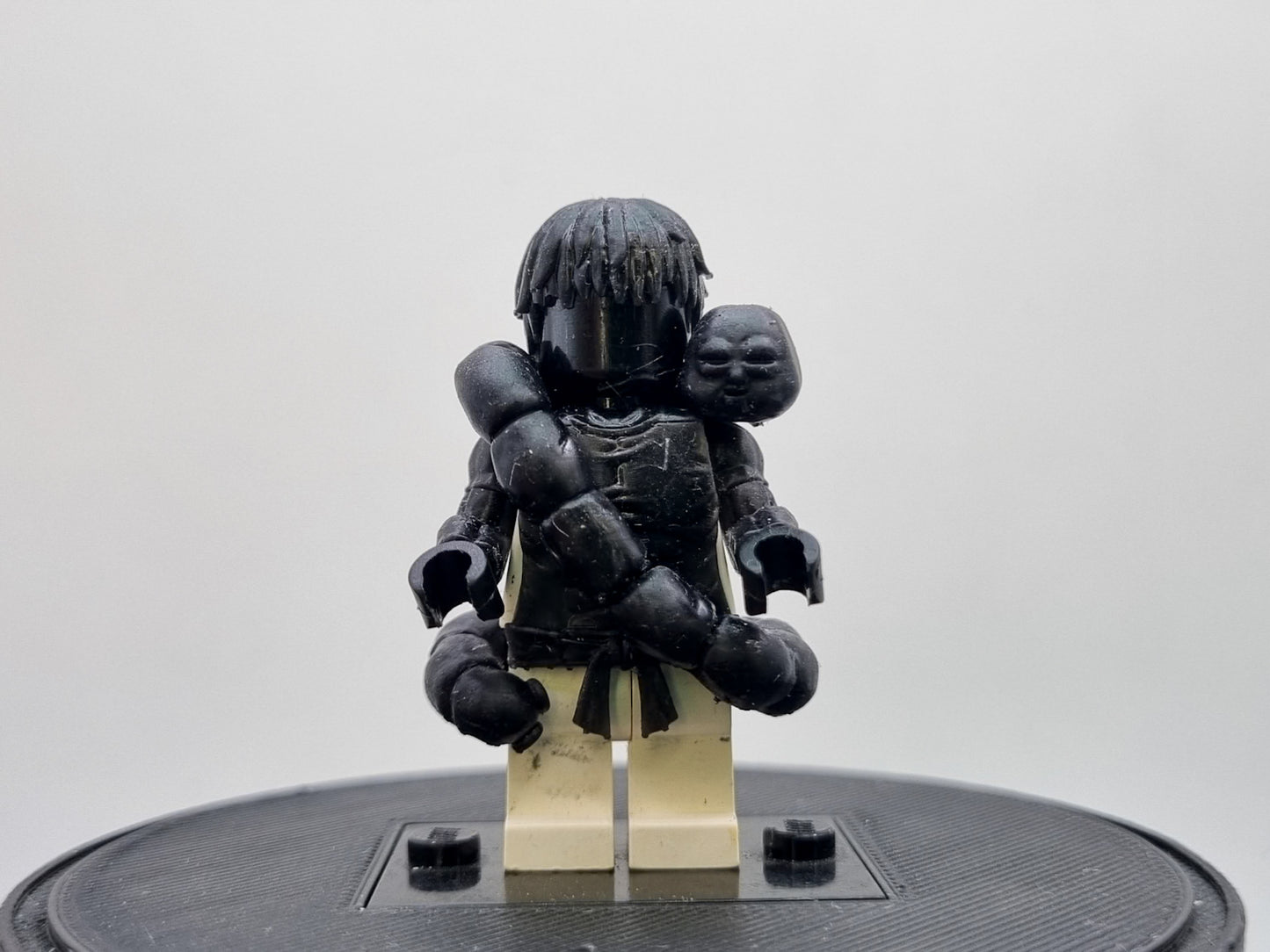 Building toy custom 3D printed ninja sorcerer with snake!