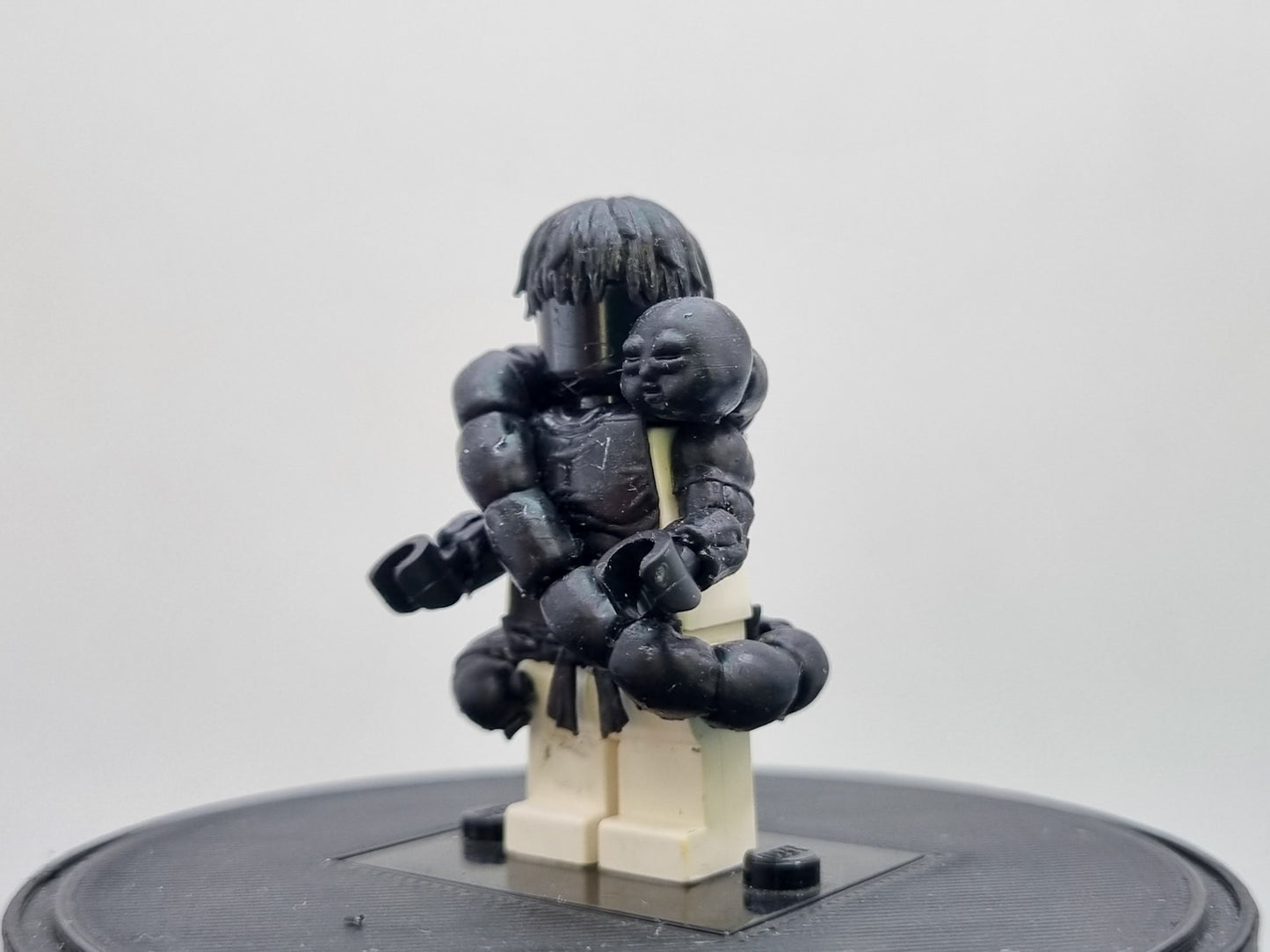 Building toy custom 3D printed ninja sorcerer with snake!