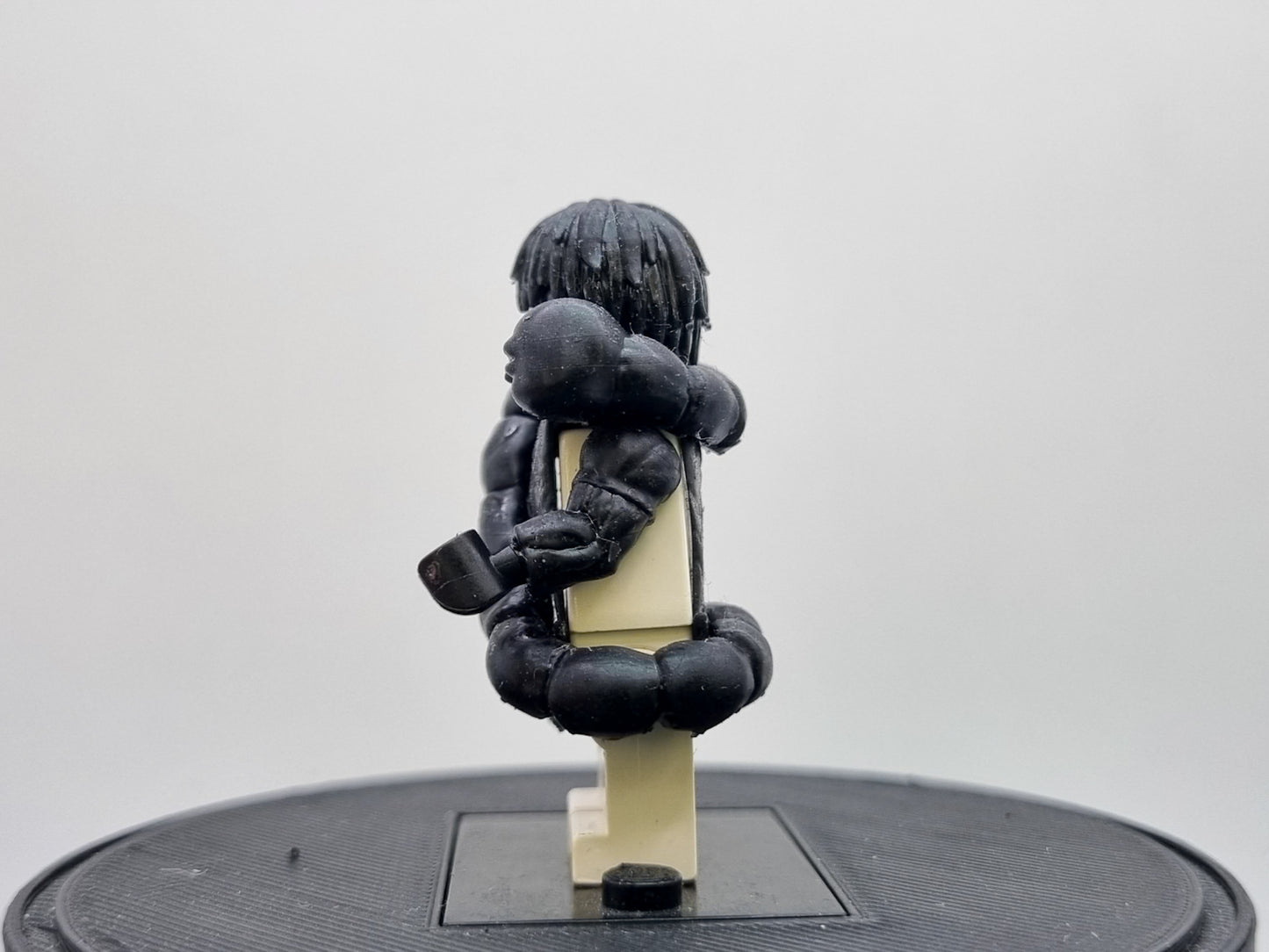 Building toy custom 3D printed ninja sorcerer with snake!