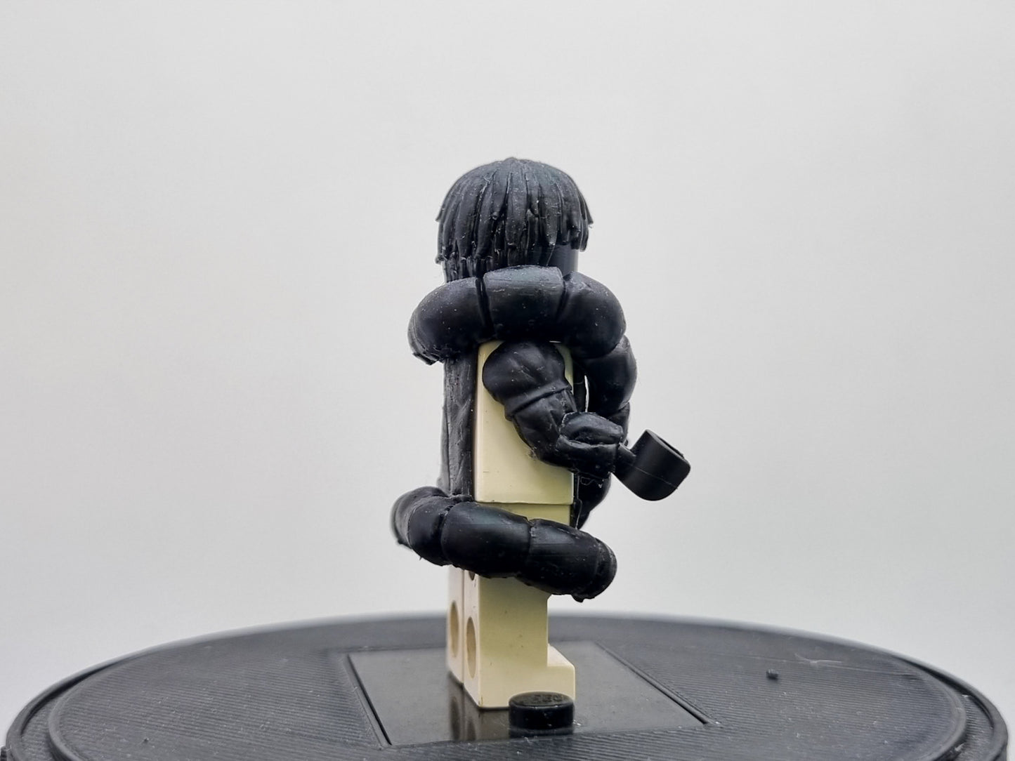 Building toy custom 3D printed ninja sorcerer with snake!