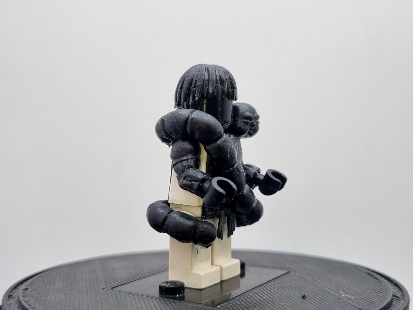 Building toy custom 3D printed ninja sorcerer with snake!