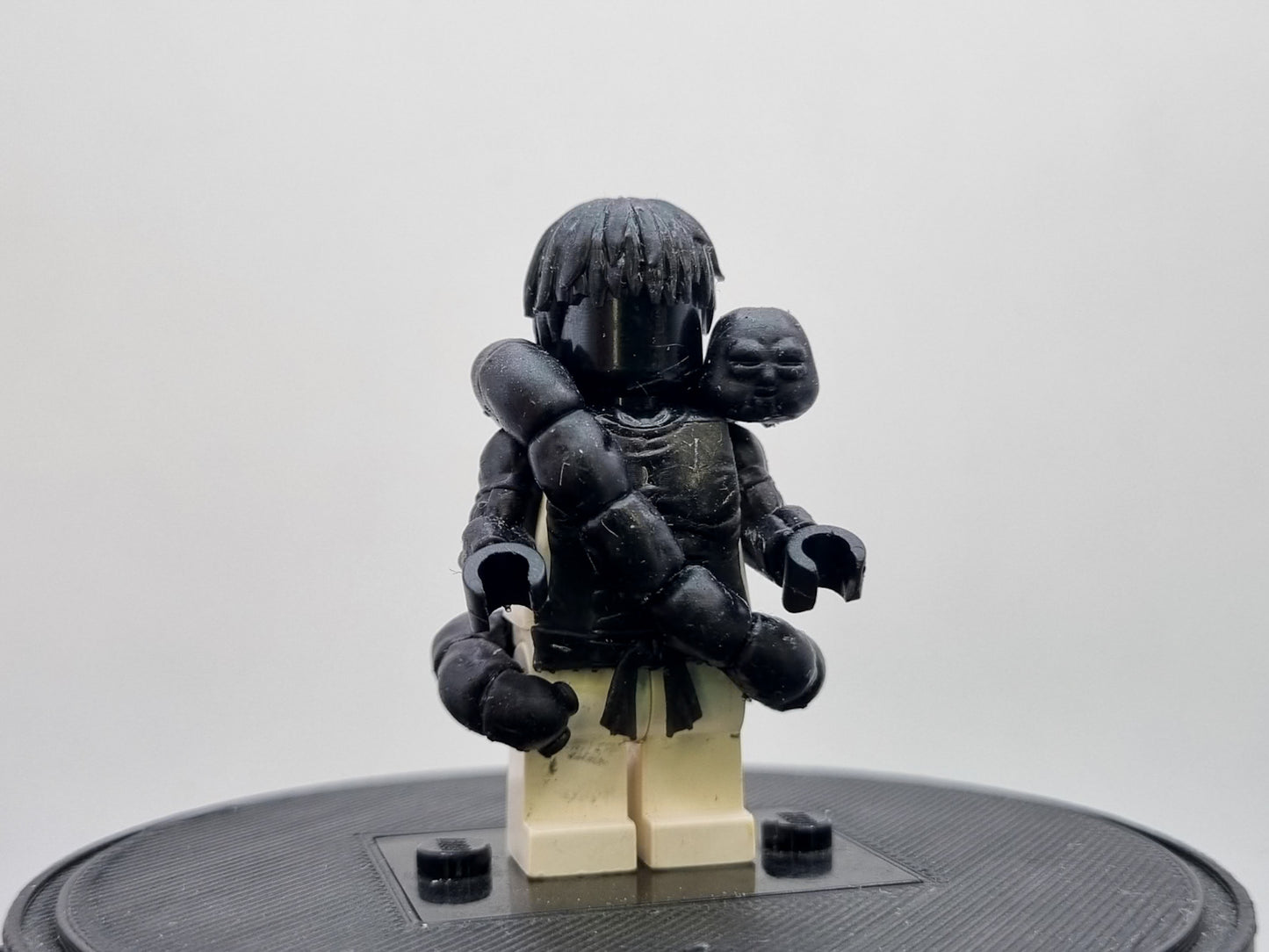 Building toy custom 3D printed ninja sorcerer with snake!