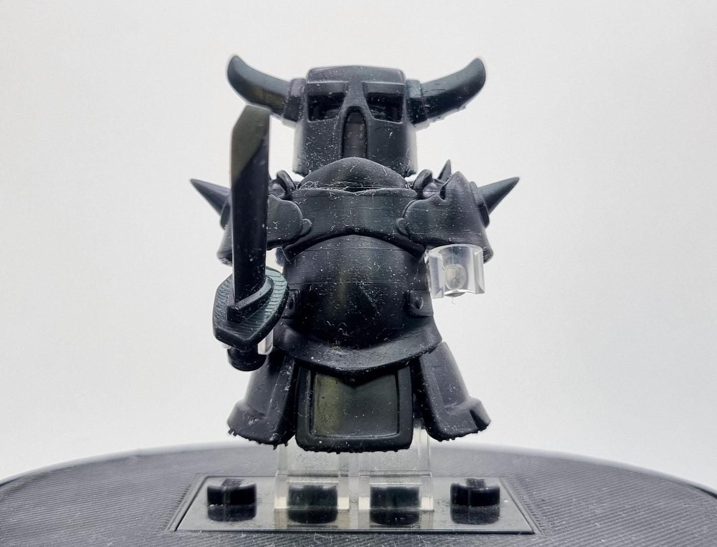 Building toy custom 3D printed purple castle defender