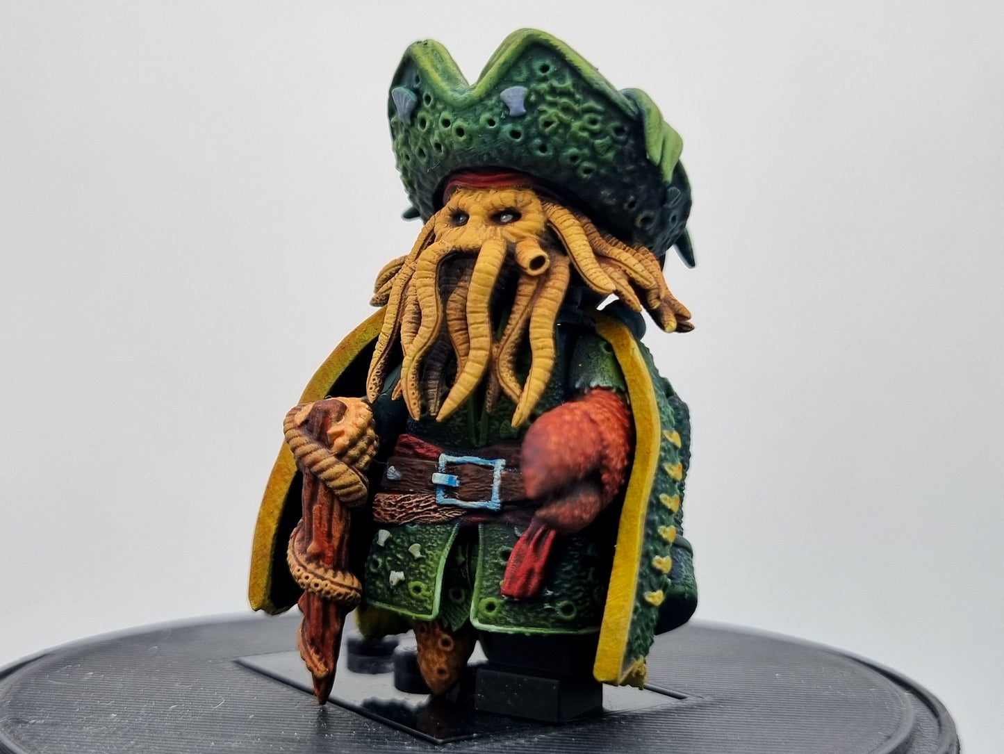 Building toy custom painted octopus pirate