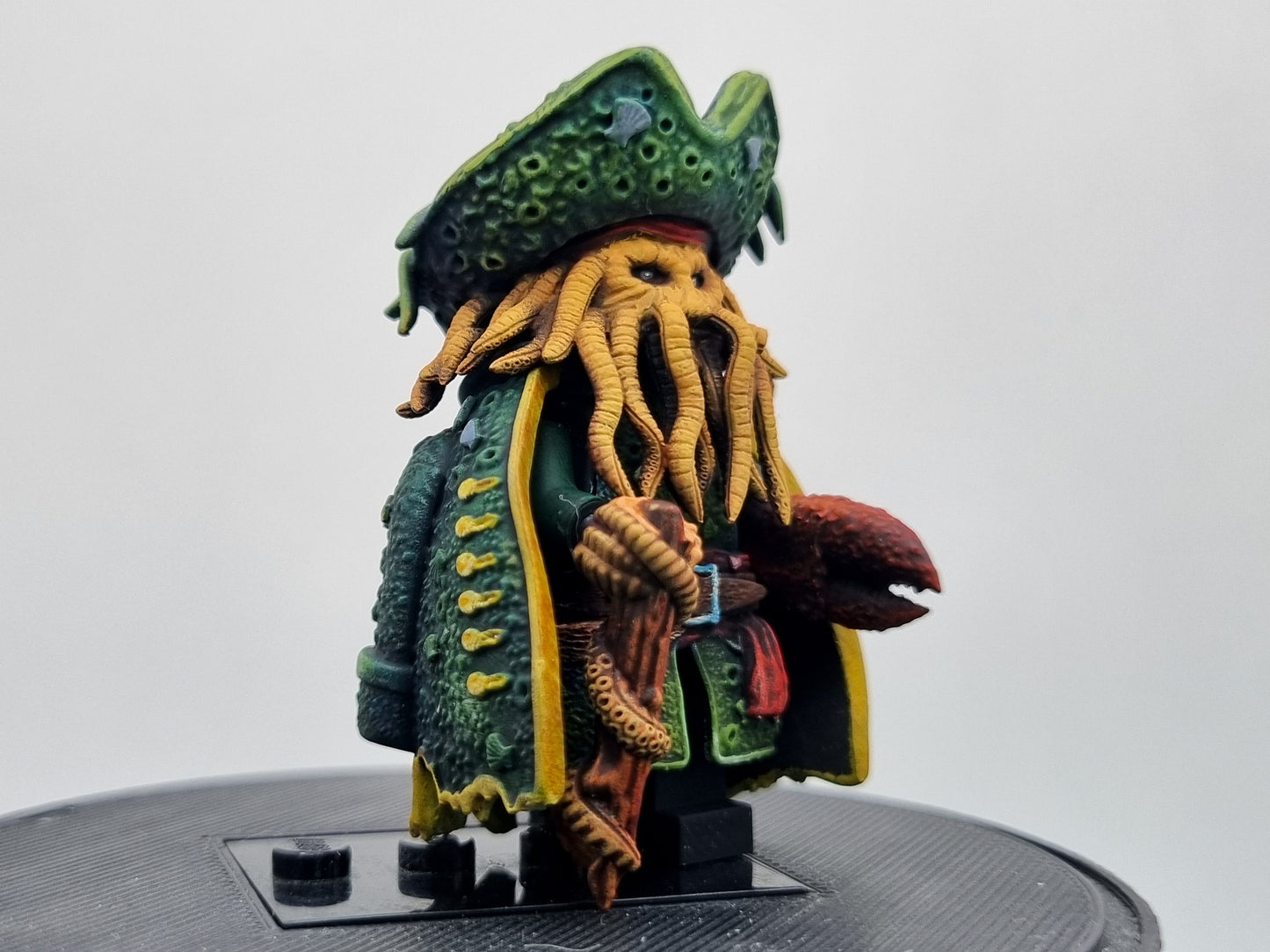 Building toy custom painted octopus pirate